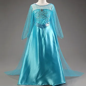 Disney Frozen Copil de vara Fata Rochie Tutu Colorate Fete Printesa Rochii de Dantelă cu Ochiuri Imbracaminte Copii Tutu rochie de bal