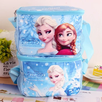 Disney Frozen princess Elsa Anna Cătușe Diagonală Încrucișată Saci Prânz Bento Sac de Desene animate Alimente Izolare Ambalaj Cutie de Prânz pentru copii