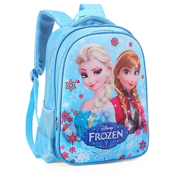 Disney frozen rucsac Elsa Anna Regina Zăpadă drăguț Rucsaci copii Sac de Școală Respirabil rucsac fete cadou