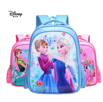 Disney frozen rucsac Elsa Anna Regina Zăpadă drăguț Rucsaci copii Sac de Școală Respirabil rucsac fete cadou