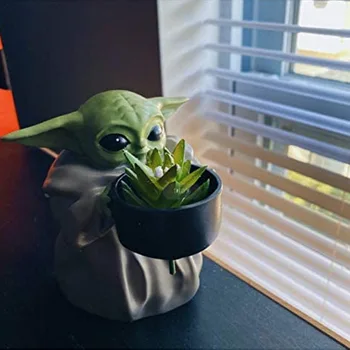 Disney Kawaii Star Wars Copilul Yoda Acțiune Figura Jucării 6cm Mandalorian Yoda Copilul Cifre Jucărie Yoda Copii Cadouri de Craciun