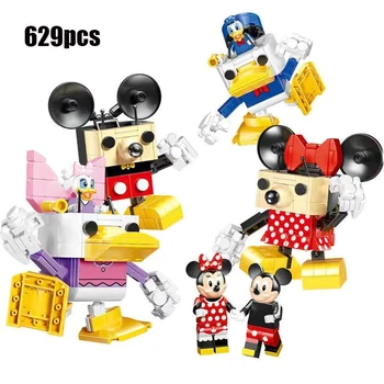 Disney language servicii speciale noastre basm Clasic Anime Film Jucărie Blocuri Mickey Minnie Rață Model castelul BlocksToy cadouri pentru copii