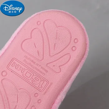 Disney mica printesa de iarnă pantofi de copil fete bumbac pentru copii papuci copilul moale jos de desene animate Minnie mouse acasă pantofi