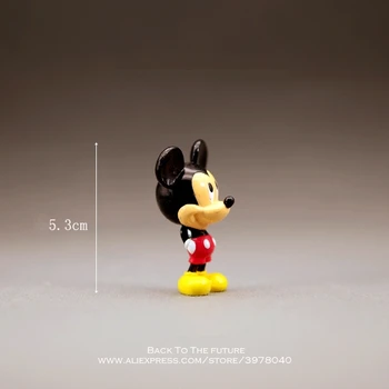 Disney Mickey Mouse 5.3 cm mini papusa figurina Postura Anime Decor Colecție de Figurine model de Jucărie pentru copii baiat cadou