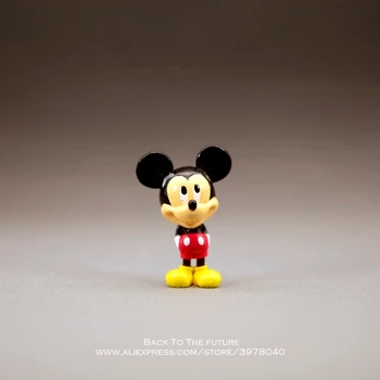 Disney Mickey Mouse 5.3 cm mini papusa figurina Postura Anime Decor Colecție de Figurine model de Jucărie pentru copii baiat cadou