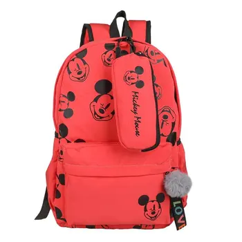 Disney Mickey Mouse desene animate sac de școală student Travel rucsac casual drăguț fata all-meci campus moda Desene animate în aer liber sac