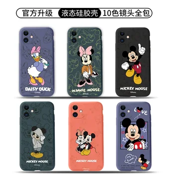 Disney Mickey Mouse Telefon caz Pentru iphone 6 6s Plus X Xr Xs Max 11 Pro Max 12 Pro Max Mini Desene animate Huse de Telefon de Siliciu Cazuri