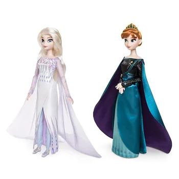 Disney Original papusa 33cm Autentic Disney Frozen Elsa, Anna papusa Printesa Snow Queen Copii fete de colectare de jucarii cadouri de ziua de nastere