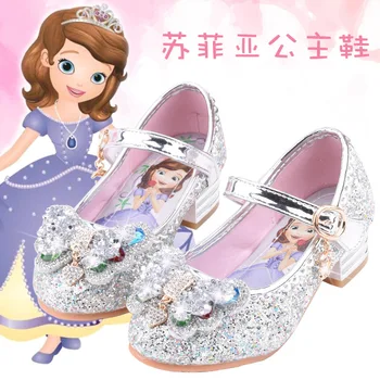 Disney pentru copii pantofi de cristal 2020 nouă fete singure pantofi Congelate 2 elsa Printesa pantofi Sophia catwalk show pantofi cu tocuri înalte