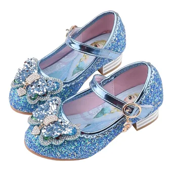 Disney pentru copii pantofi de cristal 2020 nouă fete singure pantofi Congelate 2 elsa Printesa pantofi Sophia catwalk show pantofi cu tocuri înalte