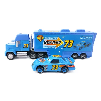 Disney Pixar Cars Mack Unchiul & Nr. 73 Rev N Go Turnat Sub Presiune Mașină De Jucărie Vrac 1:55 Brand Nou În Stoc & Transport Gratuit