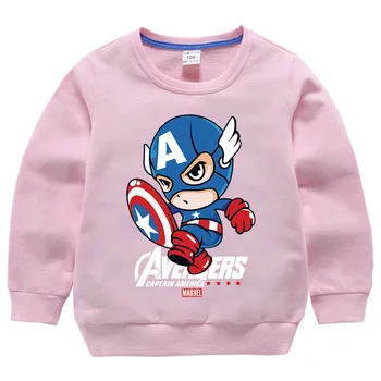 Disney Primavara Toamna Captain America Băiat Hanorac Copii Băiat pulover Pulover Haine pentru Copii Bluze Pentru 2-12 Ani