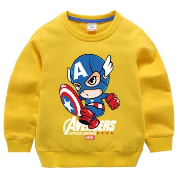 Disney Primavara Toamna Captain America Băiat Hanorac Copii Băiat pulover Pulover Haine pentru Copii Bluze Pentru 2-12 Ani