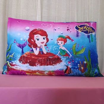 Disney Princess fata de Perna Pentru Copii Pat Decor Pernă Acoperă Congelate 1buc Copii Textile de Casă Cadouri de Crăciun, Alba ca Zapada Sophia