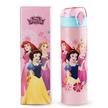 Disney princess pentru copii paie din otel inoxidabil cana de apa Mickey portabil băieți și fete, copii cupa