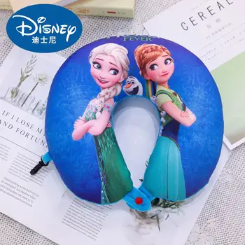 Disney princess pentru Copii în formă de U pernă pernă pentru gât Băiat fată de desene animate pentru Adulți Ochi Frozen Elsa Anna birou Masini de col uterin perna