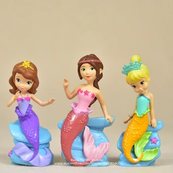 Disney Sofia Intai Printesa 6-9cm versiune Q Figura de Acțiune Anime Mini papusa de Colectie Figurine model de Jucărie pentru copii cadouri