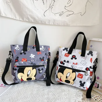 Disney Student cram sac de sex feminin mickey mouse geanta messenger shoulder bag new desene animate sac geantă de cumpărături pentru copii tote sac
