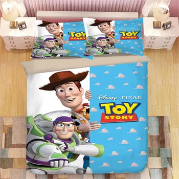 Disney Toy Story set de lenjerie de pat cameră dublă dimensiune carpetă acopere set Copii decor acasă twin queen cu pat king-size acoperă singur lenjerii de pat cadou