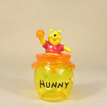 Disney Winnie the Pooh de stocare borcan 16cm Figura de Acțiune Anime Decor de Colectare Figurina mini papusa model de Jucărie pentru copii cadouri