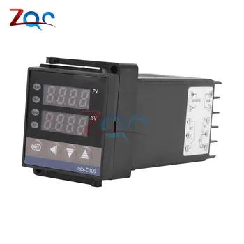 Display Digital PID Controloare de Temperatură cu Termostat 100-240VAC 40DA RSS Releului K Termocuplu Senzor Sonda radiator Caz