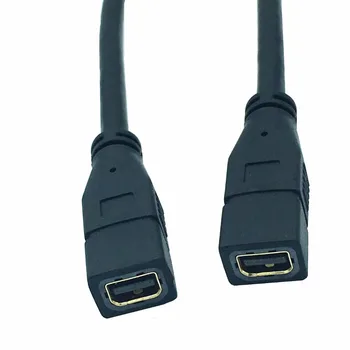 DisplayPort, Mini DisplayPort Femeie la Femeie Thunderbolt Extender DP, Mini DP sex Feminin, Cablu de Extensie 30cm 2K*4K@60Hz