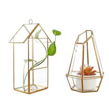 Diverse Neregulate Sticlă Geometrice Suculente de Plantat Vaza Terariu Recipient de Masă Oală DIY Home Office Decor Nunta