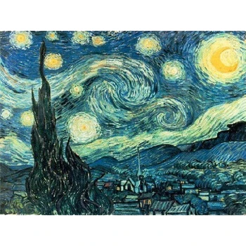 DIY 5D Diamant Broderie Van Gogh, Noapte Înstelată Imagine De Pietre de Diamant Pictura Kituri Complete Piața de Foraj Mozaic Vânzare Cadouri