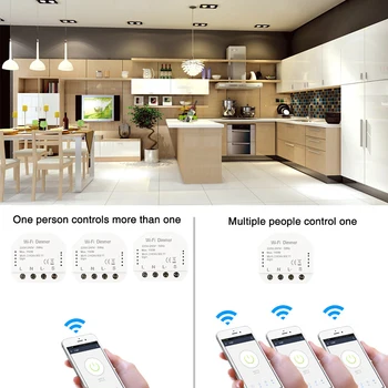 DIY acasă Inteligent WiFi Lumina LED intrerupator de Automatizare Modul de Viață Inteligentă/Tuya APP Control de la Distanță Funcționează cu Alexa Echo Google