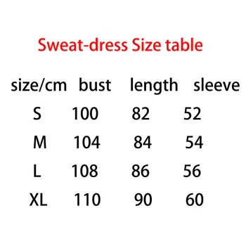 DIY Bumbac Imprimare Sudoare-rochie de Gât O Femeie Rochie Casual Direct Print Complet Maneca Înaltă Calitate Pulover-rochie