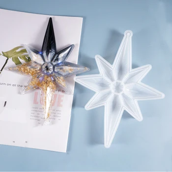 DIY Cristal Epoxidice Mucegai Stea Octogonală Lanternă Stele Mucegai Silicon DIY Meserii de Artă