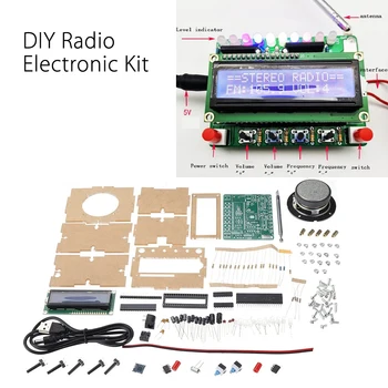 DIY DC 5V Radio Electronice Kit Piese TDA5807 51 Single-chip FM Digital Sound Machine STC89C52 chip 87MHZ-108MHZ