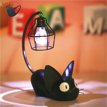 DIY de Desene animate Pisica Lumina de Noapte Dormitor Noptieră Lectură Iluminat cu LED-uri Decor Acasă Pisici Jucărie Lampă Pentru Copii, Copii, Cadouri, Ornamente
