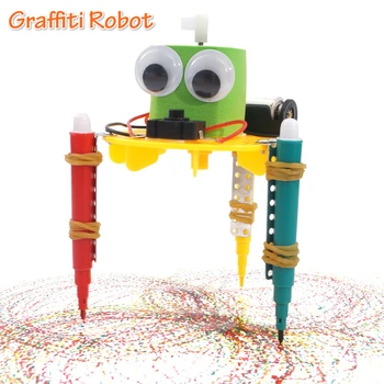 DIY Electric Graffiti Copii Robot de Descoperiri științifice Jucarii Pentru Copii Experiment de Fizica Proiect Jucarii Educative Pentru Copii Cadouri