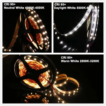 DIY LED-uri U-ACASĂ High CRI, Ra 95+ Benzi LED SMD5630 Alb Cald Alb Neutru Alb lumina Zilei pentru DIY Flexibile LED Panel Lumina