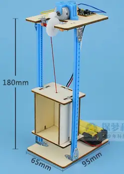 DIY lift lift fizică model experimental pentru conversia energiei electrice în energie cinetică copii cadou de cumpărături gratuit