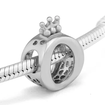 DIY Margele Farmecele Argint 925 Bratara Original Sterling-Silver-Bijuterii Coroana O Șirag de mărgele PENTRU bijuterii Berloque Perles