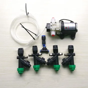 DIY simplu pulverizator kit 12V 45W perie pompa de apa,duze,conectori, conducte pentru Agricultură, Aspersoare drone 20mm tub de carbon brațe