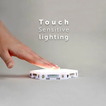DIY Touch Comutator Senzor Cuantice Lampă de Perete de 80 de LED-uri Magnetice Hexagonale Modular de Perete Creativ Lumina de Noapte Luminile Cameră Decor Nou