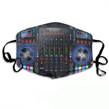 DJ Audio Controller Masca de Fata DJ disco 3D Imprimate Reutilizabile Windproof Praf Măști Unisex Adult / copil cu măști KZ-010