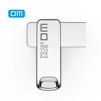 DM PD095 USB Flash Drive, 32GB Metal Pendrive USB2.0 Stick de Memorie de 64GB pen Drive Reală Capacitate de 16GB