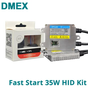 DMEX 1 Set AC 35W H1 H3 H7 H11 9005 9006 HB3 HB4 9012 HIR2 Fast Start Xenon HID Kit Hylux A2088 HID Balast & Yeaky Bec Xenon