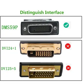 DMS-59 DMS59 59Pin DVI tata-1-Port VGA Video de sex Feminin Y Splitter Cablu SCURT 1 buc 1 MONITOR