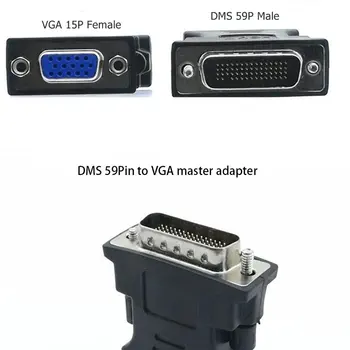 DMS-59 DMS59 59Pin DVI tata-1-Port VGA Video de sex Feminin Y Splitter Cablu SCURT 1 buc 1 MONITOR