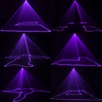 DMX 512 150mwRemote Violet Laser Stage Light Scanner DJ Proiector Ecran Partid Efect de Lumină de Crăciun Petrecere Disco Lumina de Afișare