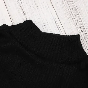 Doamnelor Casual, pulovere femei de Culoare de Imprimare cu mâneci Lungi Tricotate Gât Rotund Pulover de Culoare bloc pulover împletit pulovere