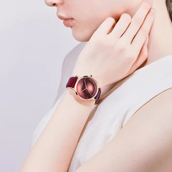 Doamnelor Ceasuri Pentru Femei de Moda Ceas 2020 Trupă de Lux Roșu de Cuarț Japonia Mișcarea din Piele Rochie Eleganta MINI FOCUS
