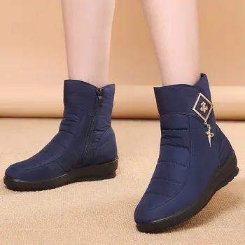 Doamnelor pantofi adidasi femei cizme 2021 moda de pluș cald iarna zapada ghete femei pantofi cu fermoar glezna cizme casual pantofi pentru femeie