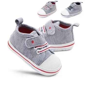 DOGEEK Moda Primul Copil de Pietoni Pantofi Nou-născut Moale cu Dungi Pătuțul Băiatului Pantofi de Bumbac Prewalker Copilul Merge cu pași mici Pantofi Casual Panza