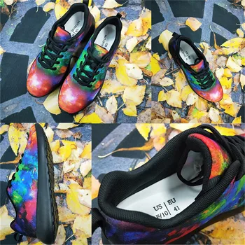 Doginthehole Viețile negrilor Contează Design Adidasi Femei Lumină Greutate de Mers pe jos de Apartamente Pantofi pentru Laides Fete Respirabil zapatos mujer